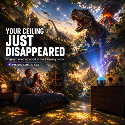 🦖🎁Neslemy® 360° Smart Holographic Starry Sky Projector (HD Smart Dynamic 5D)