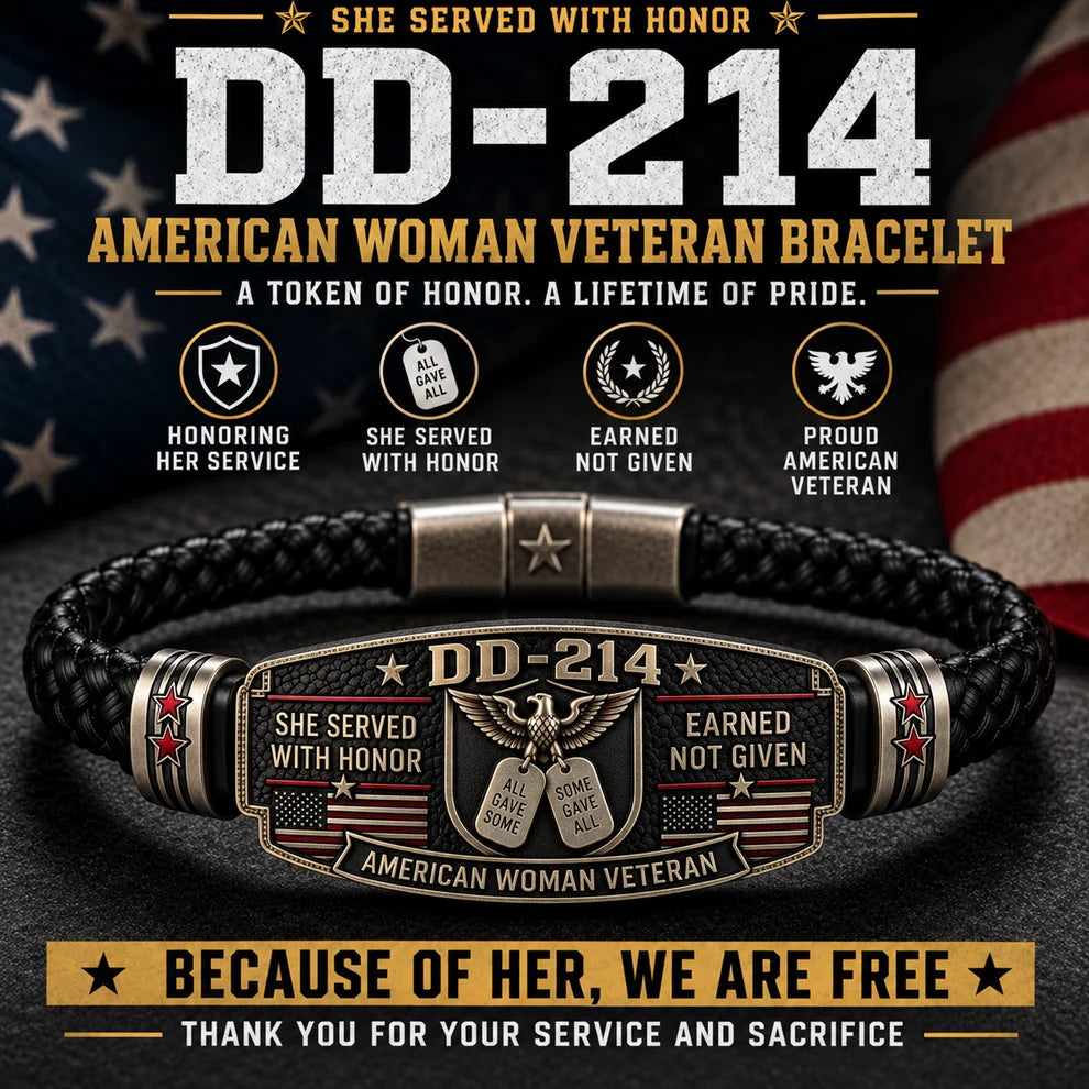 100% Handmade DD-214 Veteran Honor Bracelet