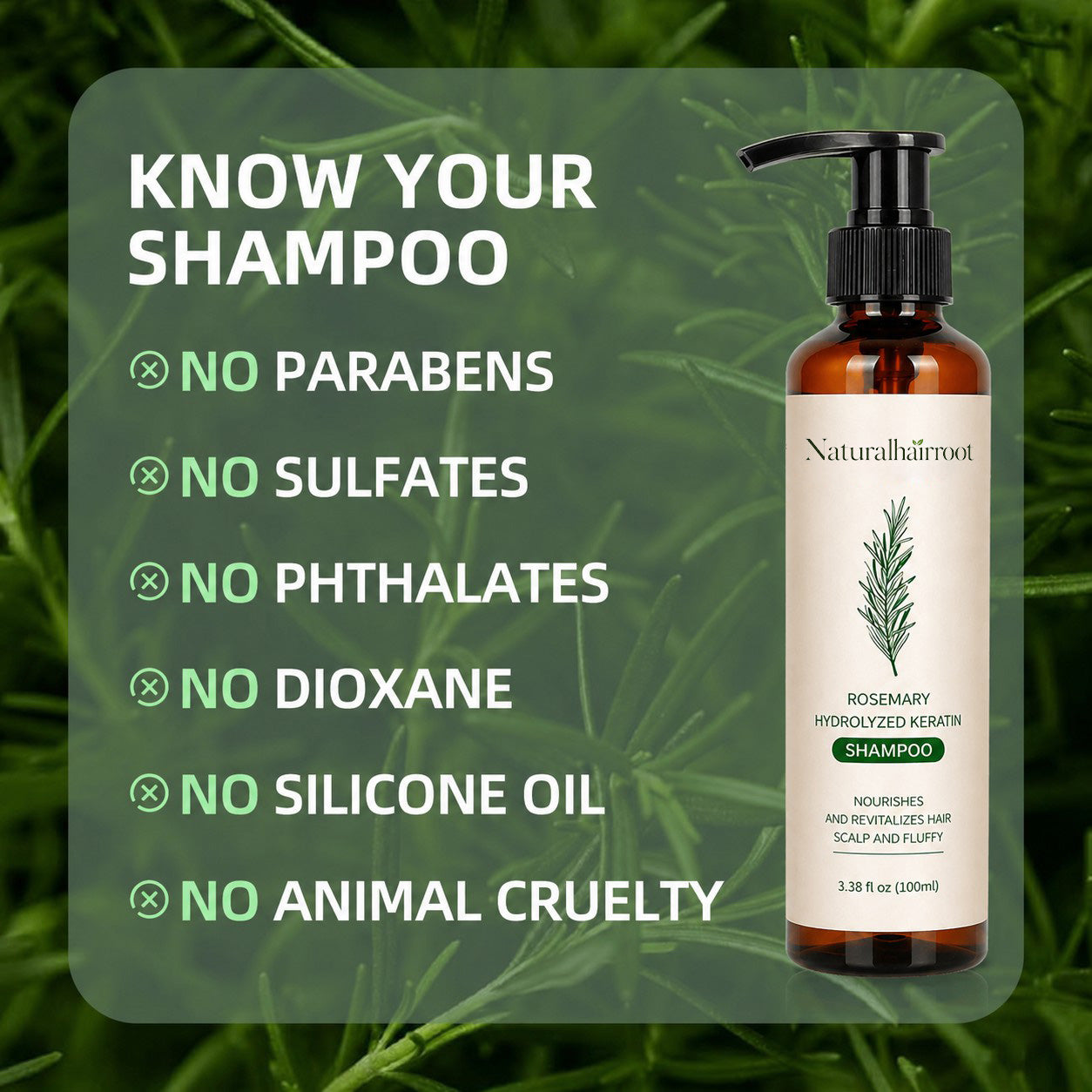 🌿 Rosemary Hair Growth Shampoo