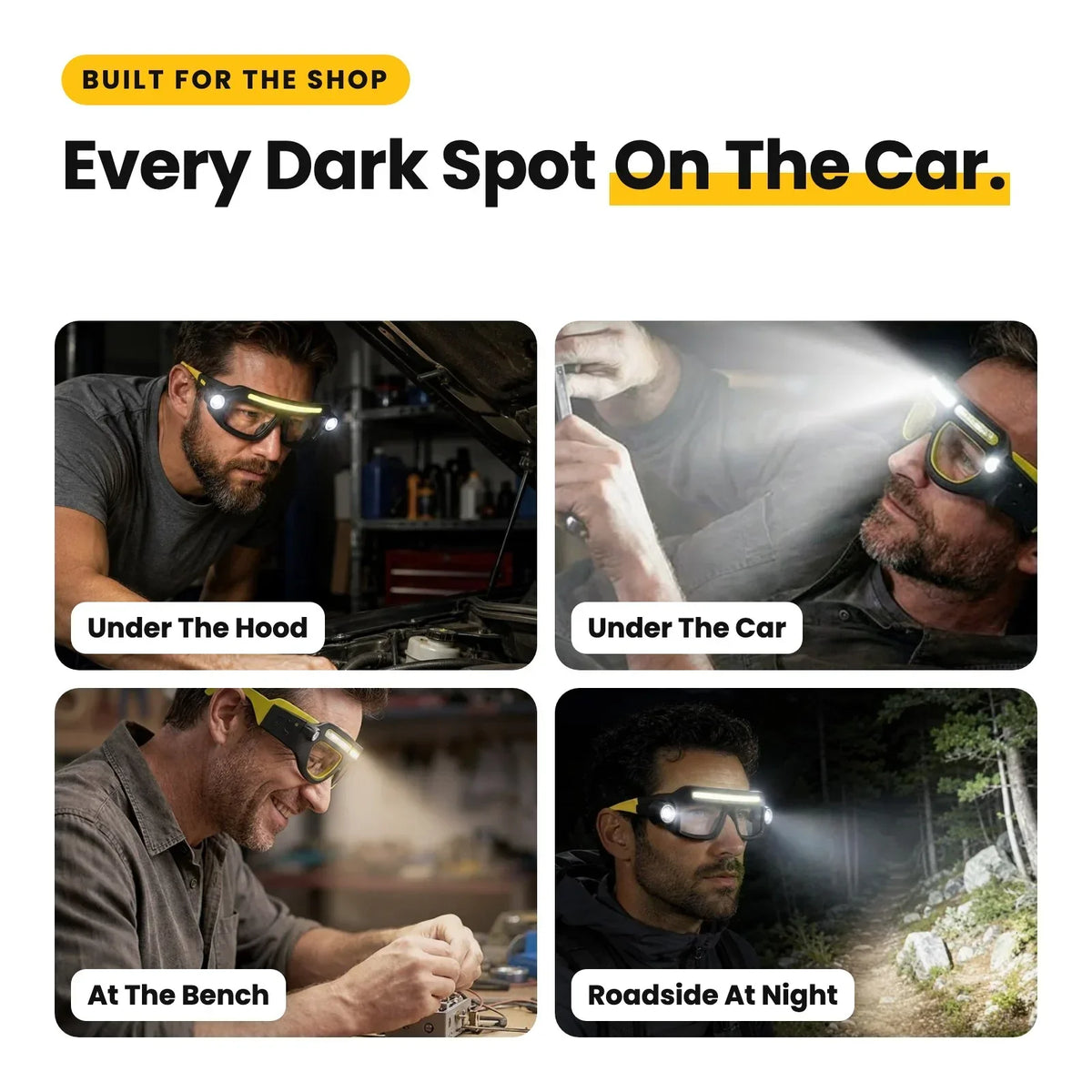 LED Headlamp Glasses: The Light Goes Where You Look, Both Hands Stay On The Job